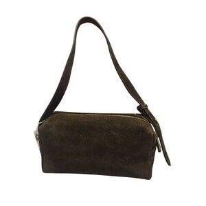 LILIUM FIRENZE Woman Brown Geniun Leather Sueded ITALIAN Handmade Shoulder Bag